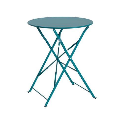 Table de jardin pliante métal 6 places, anthracite