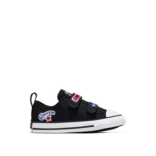 Kids chuck taylor all star sticker stash trainers in canvas black multi coloured Converse La Redoute