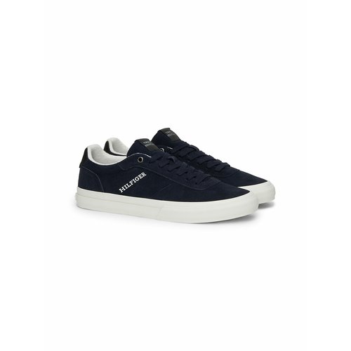 Navy tommy hilfiger trainers online