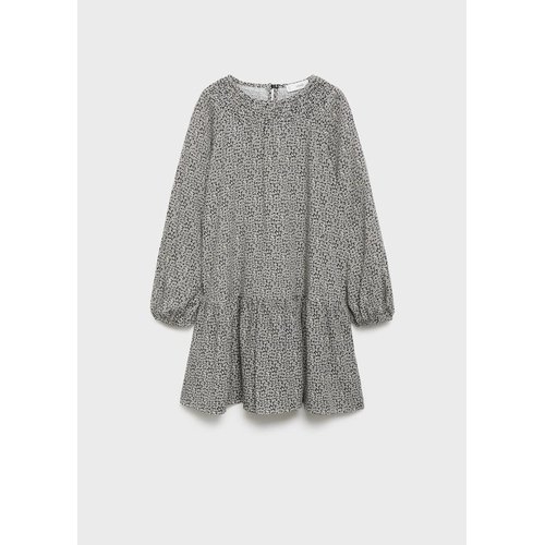 Robe a fleurs noir Mango Kids La Redoute