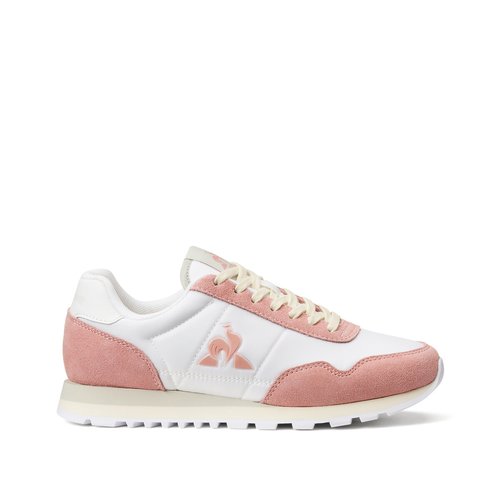 Astra 2 suede trainers white pink Le Coq Sportif La Redoute