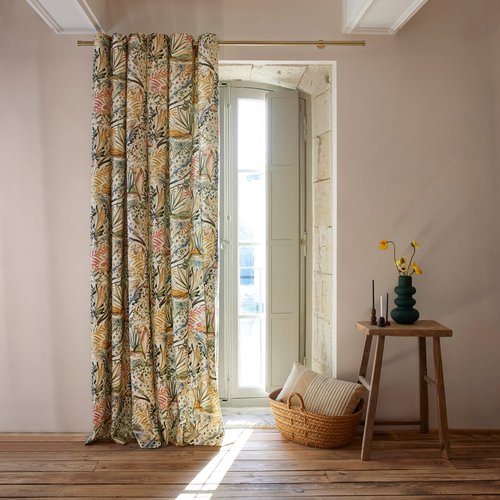 Rideau Voilage à Oeillets cloris 140x240cm Sauge - Voilage