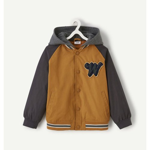Blouson a capuche gris anthracite orange Tape A L oeil La Redoute