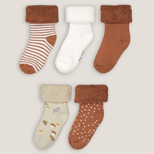 Lot de 5 paires de chaussettes theme champignons