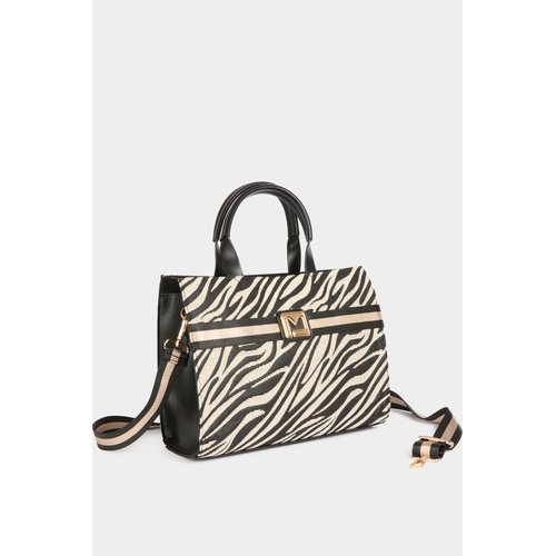 Sac cabas imprime leopard ivoire Morgan La Redoute