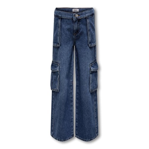 Jean a coupe large kogcomet wide leg fit jeans dark blue denim Kids Only La Redoute