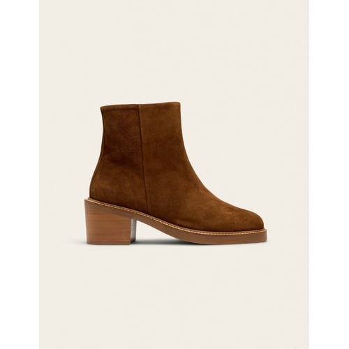 Bottines Sporto Marron - Taille 11 Medium - Cuir Synthétique - Talon Bas