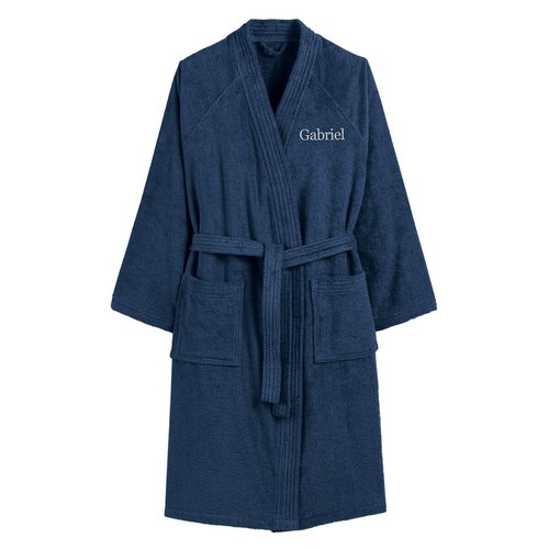 Peignoir eponge col kimono personnalise haxel La Redoute Interieurs La Redoute