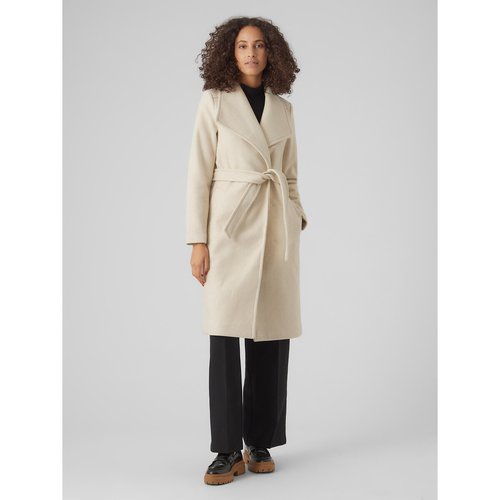 Manteau droit a nouer blanc Vero Moda La Redoute