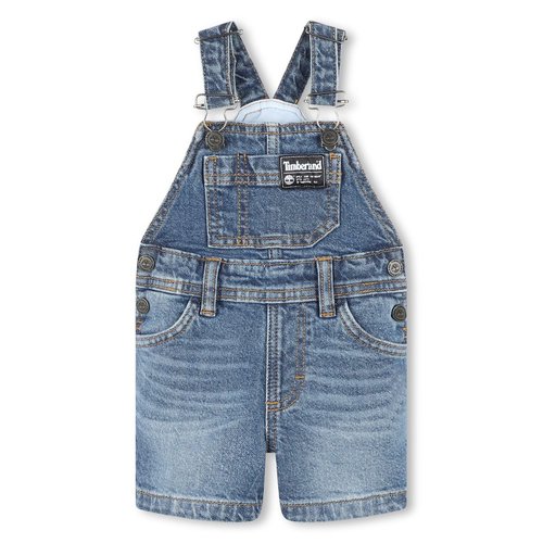 Salopette short en jean dble stone brossage Timberland La Redoute