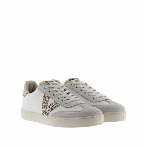 Zapatillas berlin ciclista blanco dorado Victoria La Redoute