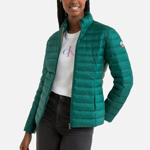 Doudoune zippee col montant cha Jott vert fonce La Redoute