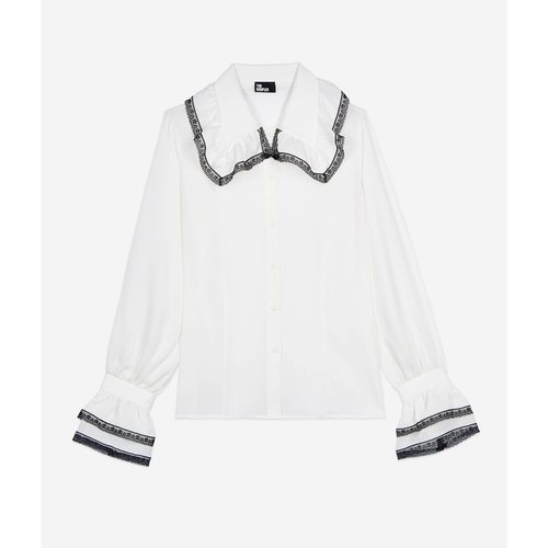 Peter pan white blouse 2025