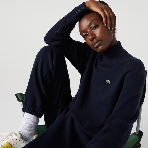 Pull col roulé homme lacoste deals