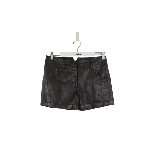 Mini short en cuir tres bon etat noir The Kooples La Redoute