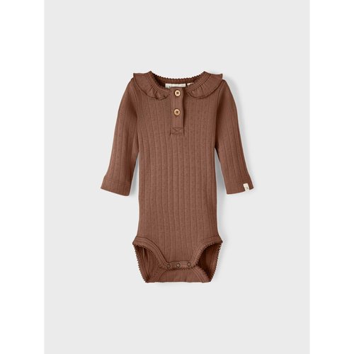 Barboteuse cotele carob brown Name It La Redoute