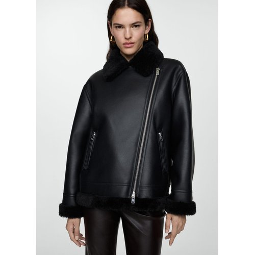 Mango veste cuir clearance