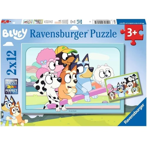 Puzzle s'amuser avec bluey 2x12 pcs bleu Ravensburger | La Redoute