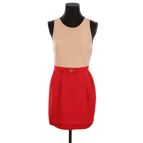 Robe tres bon etat rouge Claudie Pierlot La Redoute