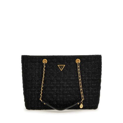 Guess cabas giully tweed noir Guess La Redoute