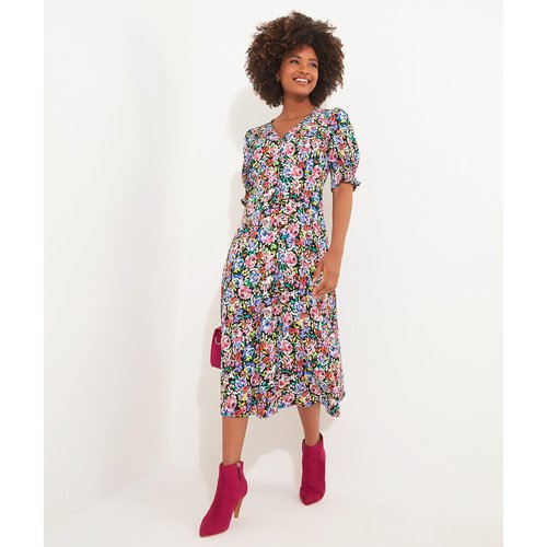 Robe longue fleurie celia imprime fond bleu marine Joe Browns La Redoute