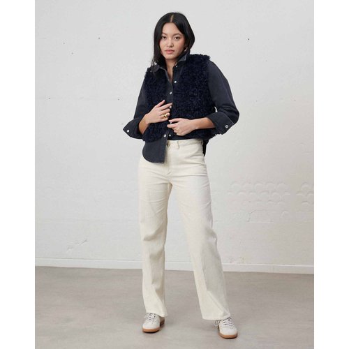 Pantalon droit large taille haute long Labdip La Redoute