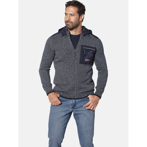 Jan Vanderstorm Gilet En Maille Agner Homme Grandes Tailles Jusqu'à 7XL - Col Montant