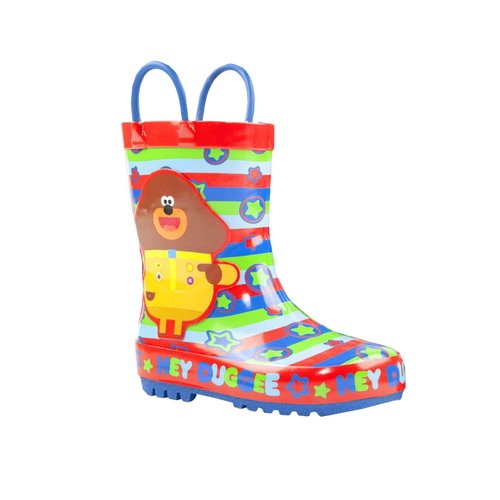 Bottes de pluie rouge vert bleu Hey Duggee La Redoute