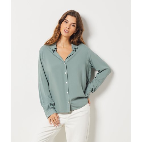 Chemise manches longues novila khaki Etam La Redoute