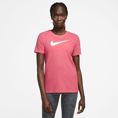 Pink nike swoosh t shirt outlet