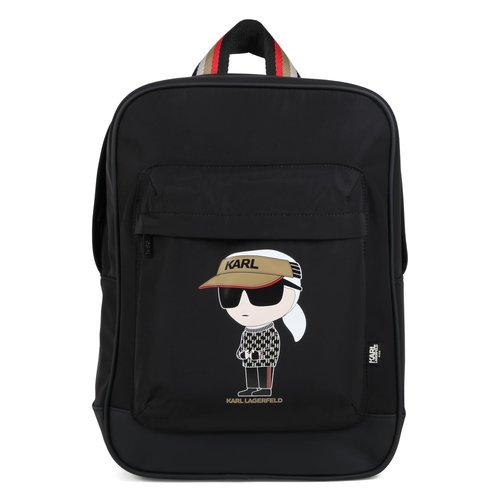 Sac a dos imprime black Karl Lagerfeld Kids La Redoute