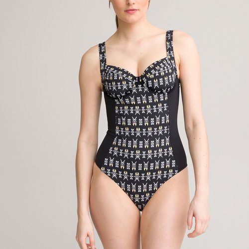 Tribal print swimsuit printed Anne Weyburn La Redoute
