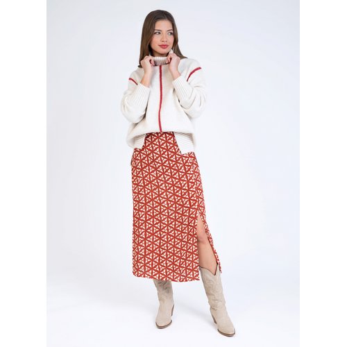 Jupe midi fendue ginalou An ge La Redoute