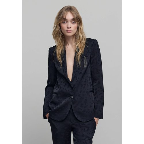 Veste de costume jacquard motif arty noir Ikks La Redoute