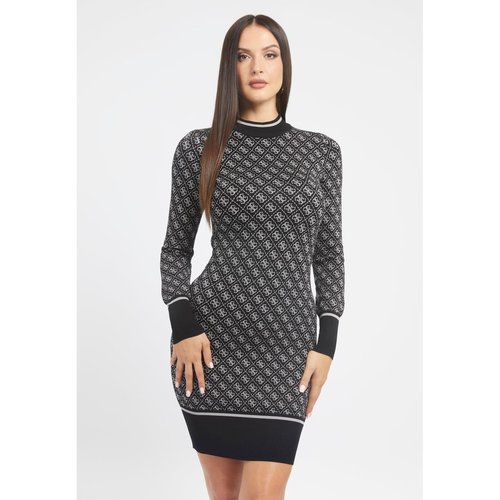 Guess mini robe pull logo 4g noir multi Guess La Redoute
