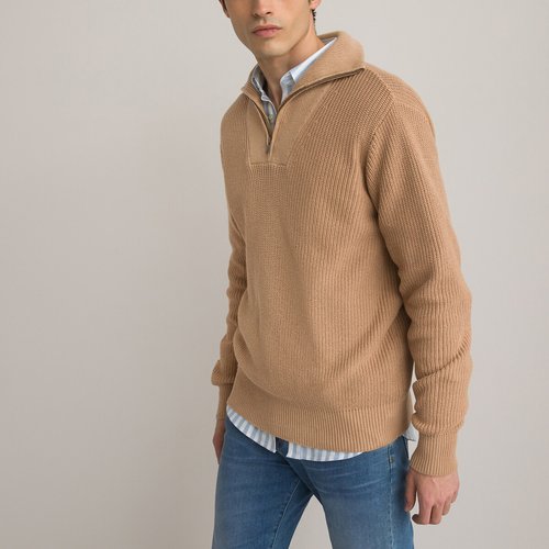 Chunky knit high neck jumper top