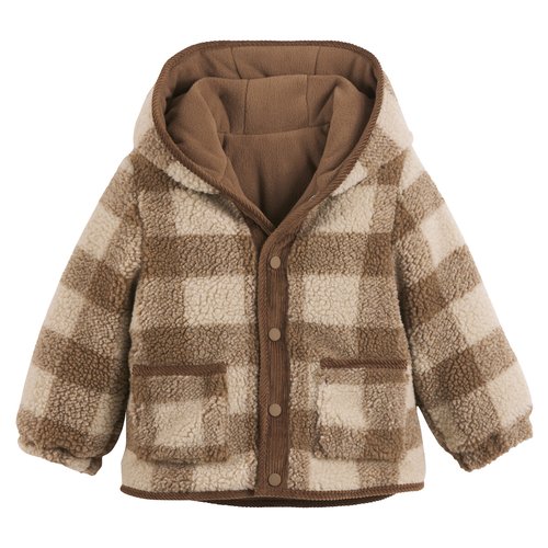 Sherpa coat with hood discount