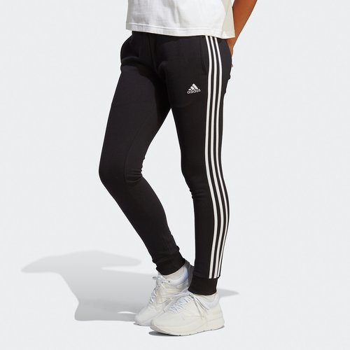 Black adidas pants with black stripes top