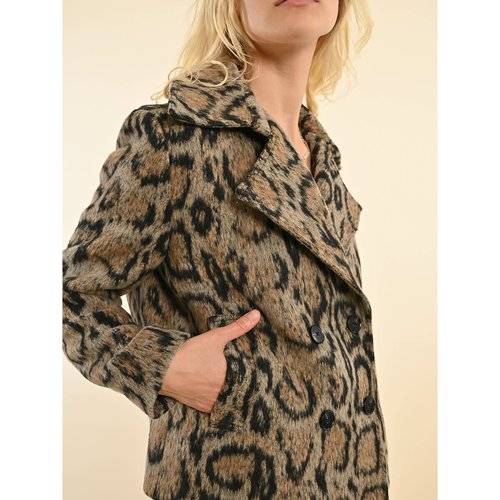 Leopard print jacket beige print Molly Bracken La Redoute