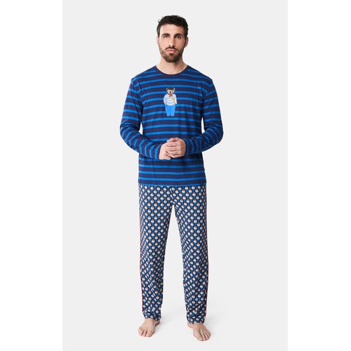 Pyjama en coton teddy in paris bleu Arthur La Redoute