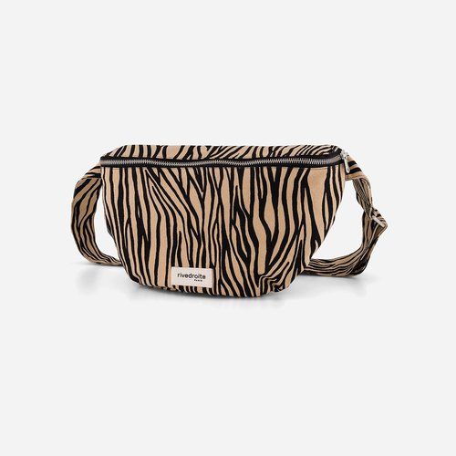 Custine zipped bum bag zebra print Rive Droite Paris La Redoute