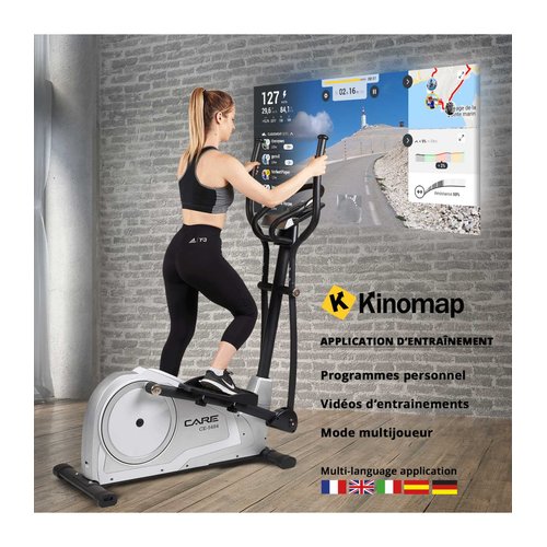 Velo elliptique ce 5484 ergometre connecte gris Care La Redoute