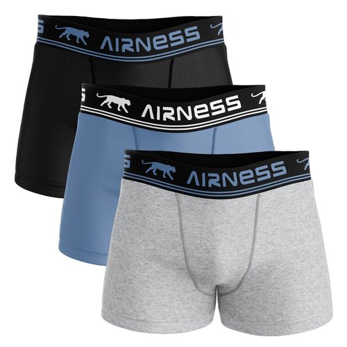 Boxers blue black lot de 3 multicouleur Airness La Redoute