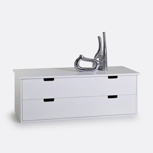 Crawley chest of 2 drawers, white, La Redoute Interieurs | La Redoute