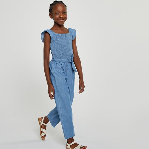 Combinaison en jean leger double stone La Redoute Collections La Redoute