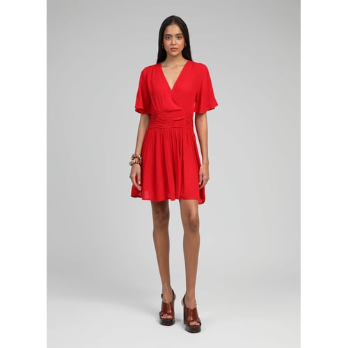 Robe Longue An’ge Rouge - Taille 1, Occasion En Très Bon état