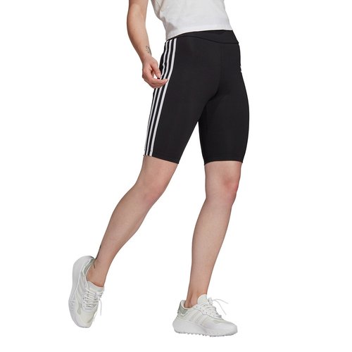 Short cycliste taille haute bandes cote noir Adidas Originals La Redoute