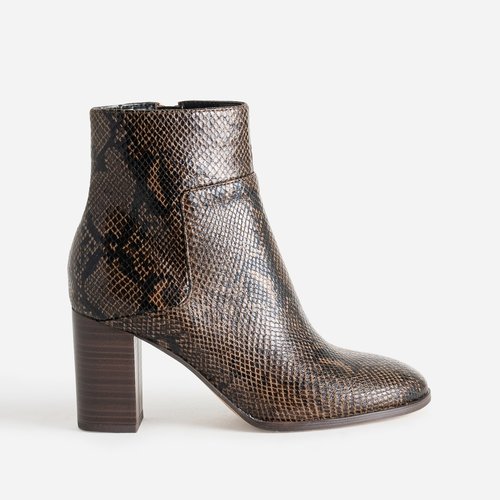 Boots a talon coleen marron Eram La Redoute