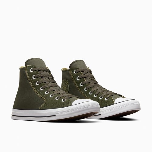 Olive green high top converse shop