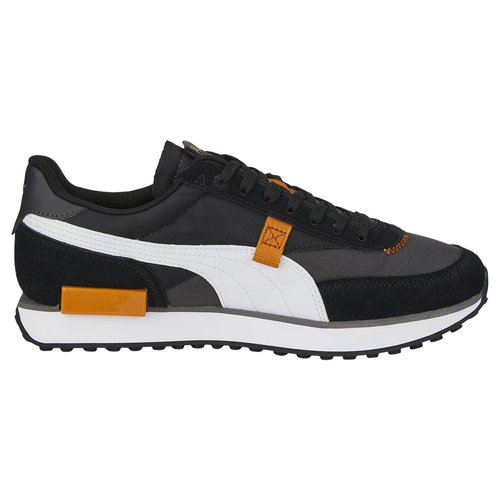 Basket a lacets future rider displaced asphalt noir Puma La Redoute
